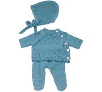Götz 3403406 Combinaison Tous Tricots - Taille vêtements de poupée. S - Ensemble vêtements et Accessoires 3 pièces pour poupées 30 - 33 cm