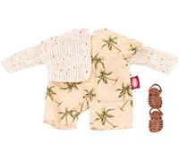 Götz 3403500 Combinaison Palm Springs - Taille de vêtements de poupée. S - Ensemble vêtements et Accessoires 4 pièces pour poupées 30-33 cm