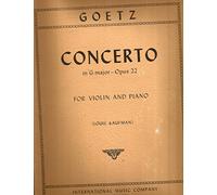 Goetz Concerto in G Major-Op.22 for Violin & Piano Louis Kaufman