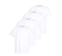Götzburg Basic Lot de 4 tee-shirt à col rond pour homme Blanc - Blanc - 54