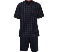 GÖTZBURG Ensemble Pyjama Homme - court, col V, à motifs Bleu 2XL