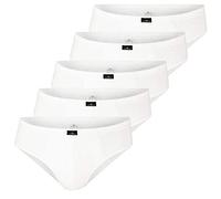 Götzburg Lot de 5 Slips pour Homme 740921 - Blanc - Large