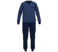 GÖTZBURG Pyjama Pour Hommes - Long, Avec Bords Côtes, En Coton, Motif, En V...