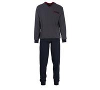 GÖTZBURG Pyjama Pour Hommes Long - V-Cou, Coton Pur