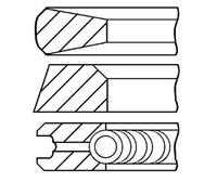 GOETZE ENGINE 08-105500-00 Jeu de segments de pistons