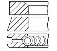 GOETZE ENGINE 08-123400-00 Jeu de segments de pistons