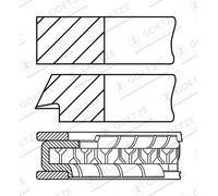 Jeu de segments de piston 08-141300-30 GOETZE ENGINE pour FORD MAZDA