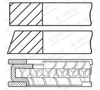 GOETZE ENGINE 08-144200-00 Jeu de segments de pistons pour CHEVROLET,HOLDEN,OPEL