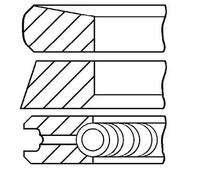 GOETZE ENGINE 08-422000-00 Jeu de segments de pistons