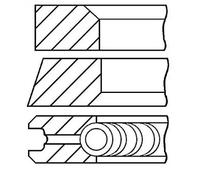 Jeu de segments de piston GOETZE 08-422300-00