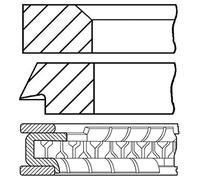 Goetze Engine 08-424800-30 - Jeu de segments de piston