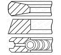 GOETZE ENGINE 08-443200-00 Jeu de segments de pistons