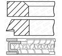 Goetze Engine 08-446900-00 Pistons et anneaux