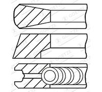 Jeu de segments de piston GOETZE ENGINE 08-854700-00