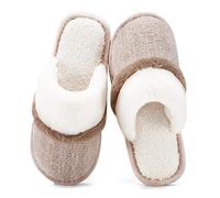 GOEWY Pantoufles confortables pour femmes, chaussures d'intérieur et d'extérieur pelucheuses avec semelle antidérapante en mousse à mémoire de forme, cadeaux pour femmes, maman, petite amie, dames