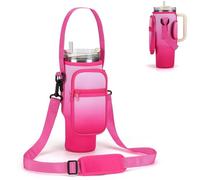 GOEWY Sac de transport pour bouteille d'eau Stanley de 1,2 l avec poche pour téléphone, porte-bouteille d'eau avec sangle, pochette en néoprène pour accessoires de tasse Stanley