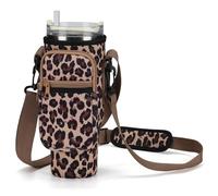 GOEWY Sac de Transport pour Bouteille d'eau Stanley de 887 ML avec Poche pour téléphone, Porte-Bouteille d'eau avec Sangle, Pochette en néoprène pour Accessoires de Tasse Stanley