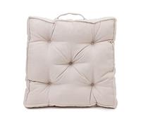 Gözze - Coussin Box avec Poignée, Coussin d'Assise, Matelassé, Darco, 40 x 40 x 7 cm - Crème