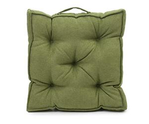 Gözze - Coussin Box avec Poignée, Coussin d'Assise, Matelassé, Darco, 40 x 40 x 7 cm - Vert