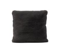 Gözze - Coussin Décoratif Carré, Housse en Fourrure Synthétique, 100% Polyester, 40 x 40 cm - Anthracite