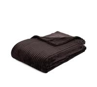 Gözze - Couverture douce et moelleuse, aspect Velours côtelé, 1620g/Stück, 150 x 200 cm - Brun foncé