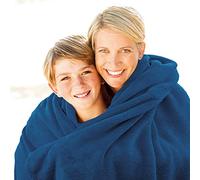 Gözze - Couverture douillette, Memphis, lourde 300 g/m², 150 x 200 cm - Taupe