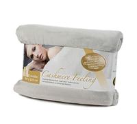 Gözze - Couverture Douillette Premium Cashmere-Feeling, 500 g/m², 180 x 220 cm - Argenté