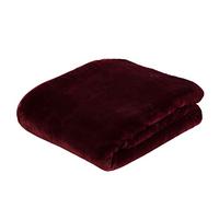Gözze - Couverture Douillette Premium Cashmere-Feeling, 500 g/m², 180 x 220 cm - Bordeaux