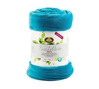 Gözze Couverture, Polyester, pétrole, 150 x 200 cm