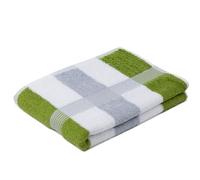 Gözze Duschtuch, New York Streifen 70/140 cm, apfelgrün/weiß/Silber