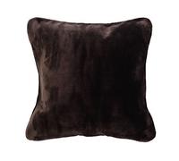 Gözze - Housse de Coussin Premium Cashmere-Feeling, Lot de 2, 500 g/m², 50 x 50 cm - Chocolat