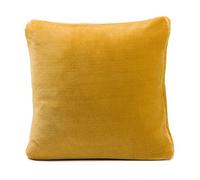Gözze - Housse de Coussin Premium Cashmere-Feeling, Lot de 2, 500 g/m², 50 x 50 cm - Jaune moutarde