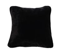 Gözze - Housse de Coussin Premium Cashmere-Feeling, Lot de 2, 500 g/m², 50 x 50 cm - Noir