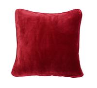 Gözze - Housse de Coussin Premium Cashmere-Feeling, Lot de 2, 500 g/m², 50 x 50 cm - Rouge