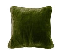 Gözze - Housse de Coussin Premium Cashmere-Feeling, Lot de 2, 500 g/m², 50 x 50 cm - Vert foncé