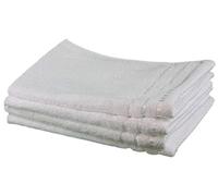 Gözze - Lot de 4 Serviettes d'invité, Berlin, 100% Coton, 30 x 50 cm - Blanc