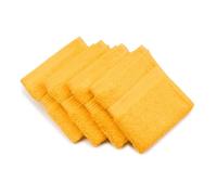 Gözze - New York Essuie-Mains, Lot de 4, Doux et absorbant, 100% Coton, 30 x 30 cm - Jaune