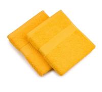 Gözze - New York Serviette, Lot de 2, Douce et absorbante, 100% Coton, 50 x 100 cm - Jaune