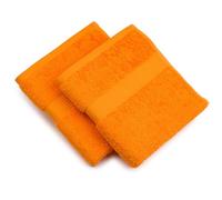 Gözze - New York Serviette, Lot de 2, Douce et absorbante, 100% Coton, 50 x 100 cm - Orange