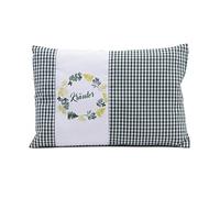 Gözze - Oreiller Parfumé aux Herbes, remplissage de 200g de mélange d'Herbes, Housse 100% coton, 30 x 20 cm - Vert à Carreaux
