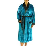Gözze Peignoir de bain, S-XXL, unisexe (bleu pétrole, L)