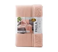 Gözze - Plaid Chenille Paula, Couverture Douillette de Luxe avec Dos Doux, 100% Microfibre de Polyester, 150 x 200 cm, Vieux Rose