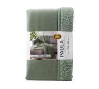 Gözze - Plaid Chenille Paula, Couverture Douillette de Luxe avec Dos Doux, 100% Microfibre de Polyester, 150 x 200 cm, Sauge
