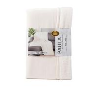 Gözze - Plaid Chenille Paula, Couverture Douillette de Luxe avec Dos Doux, 100% Microfibre de Polyester, 150 x 200 cm - Blanc Laine