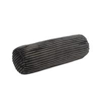 Gözze - Rouleau d'oreiller moelleux en velours côtelé, idéal comme repose-nuque, 70 x 22 cm - Anthracite