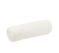 Gözze - Rouleau d'oreiller moelleux en velours côtelé, idéal comme repose-nuque, 70 x 22 cm - Blanc coton
