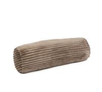 Gözze - Rouleau d'oreiller moelleux en velours côtelé, idéal comme repose-nuque, 70 x 22 cm - Taupe