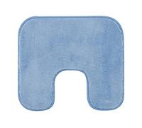 Gözze - Tapis de Bain Antidérapant Premium avec découpe, RIO, 100% microfibres, Idéal comme tapis de WC pour toilettes au sol, 50 x 45 cm - Bleu