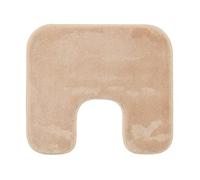 Gözze - Tapis de Bain Antidérapant Premium avec découpe, RIO, 100% microfibres, Idéal comme tapis de WC pour toilettes au sol, 50 x 45 cm - Sable