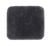 Gözze - Tapis de Bain Deluxe à Poils Extra Hauts, 100% Polyester (Microfibres), avec revêtement antidérapant, 50 x 45 cm - Anthracite